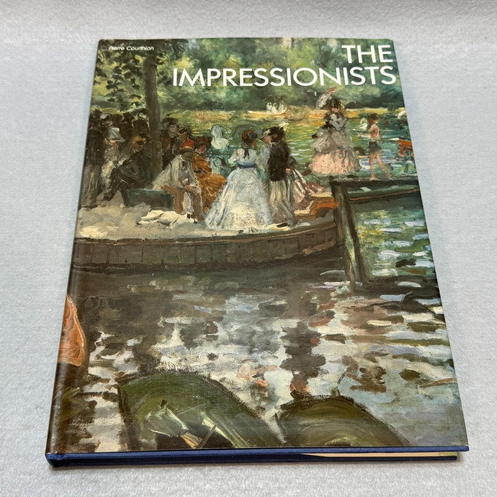 Vintage 1985 The Impressionists Pierre Courthion Art Book HC DJ Renoir Degas